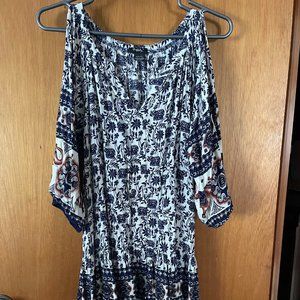 Patterned Mini Dress